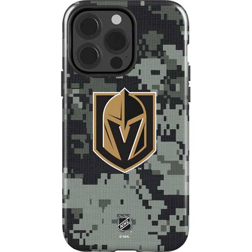 NHL Vegas Golden Knights Camo iPhone 15 Pro Impact Case